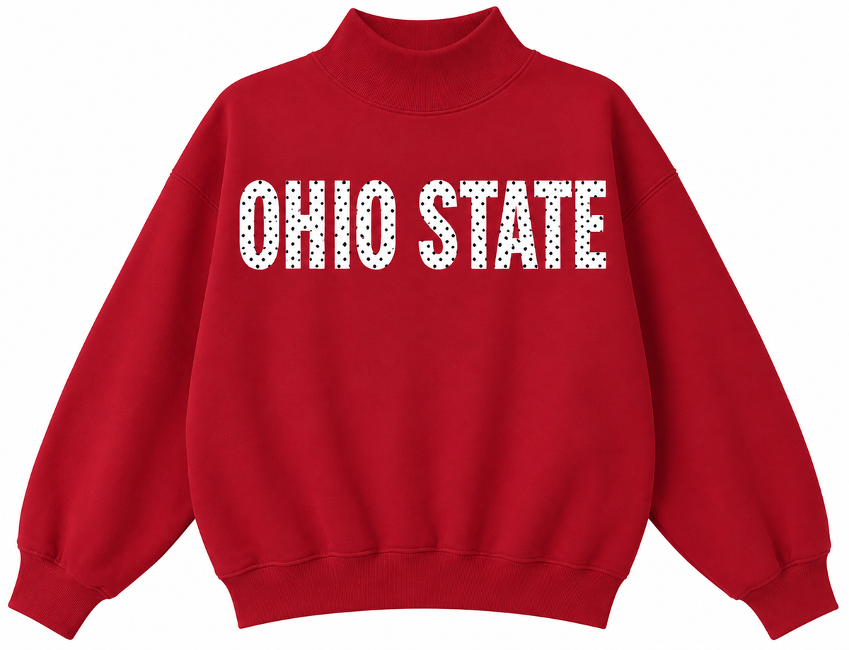 OHIO STATE RED MOCKNECK