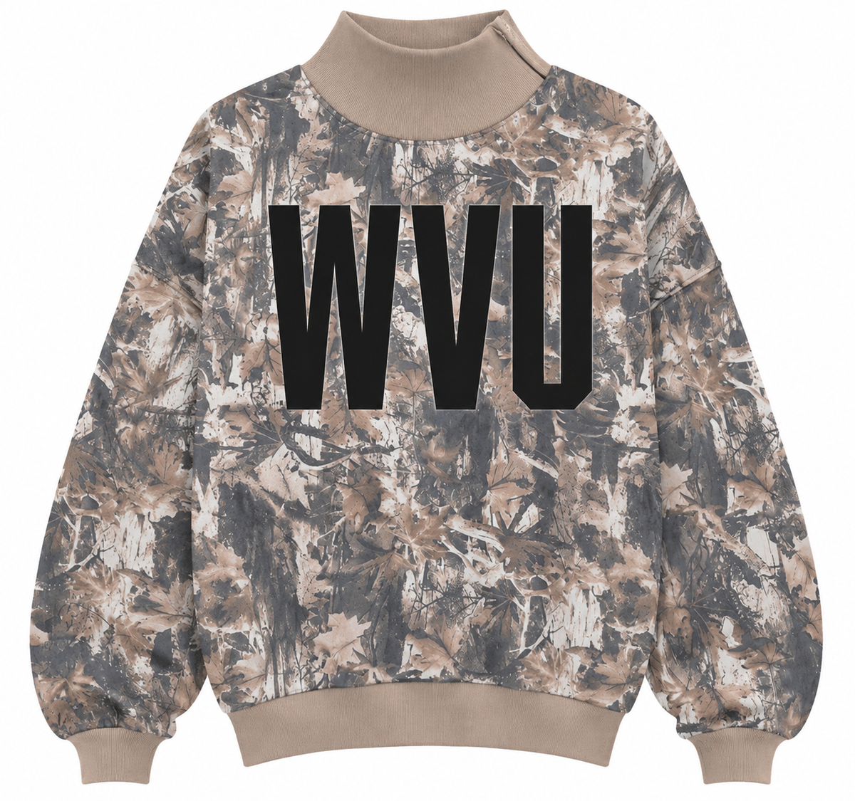 WVU CAMO MOCKNECK
